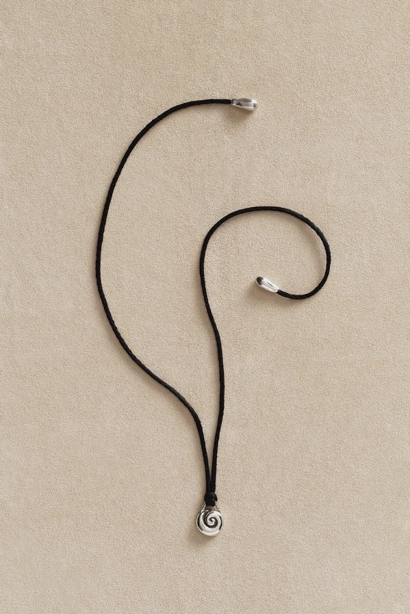 24SS Naut Choker 黑绳项链