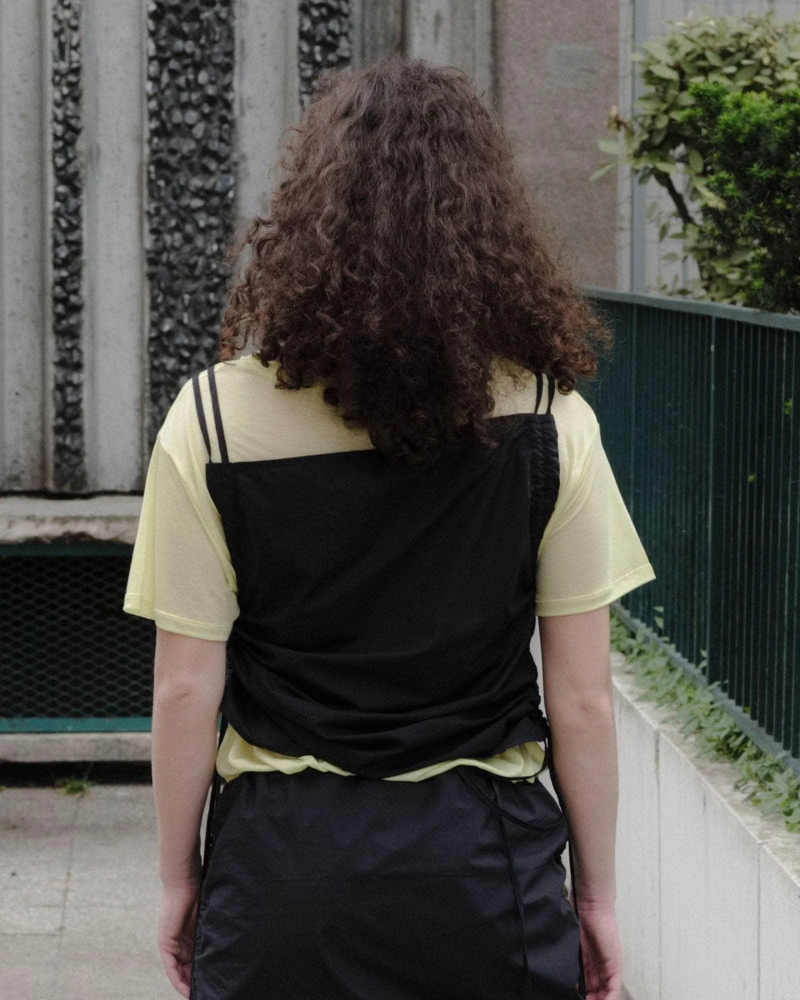 24早春 Pictorial Strap Top 抽绳吊带