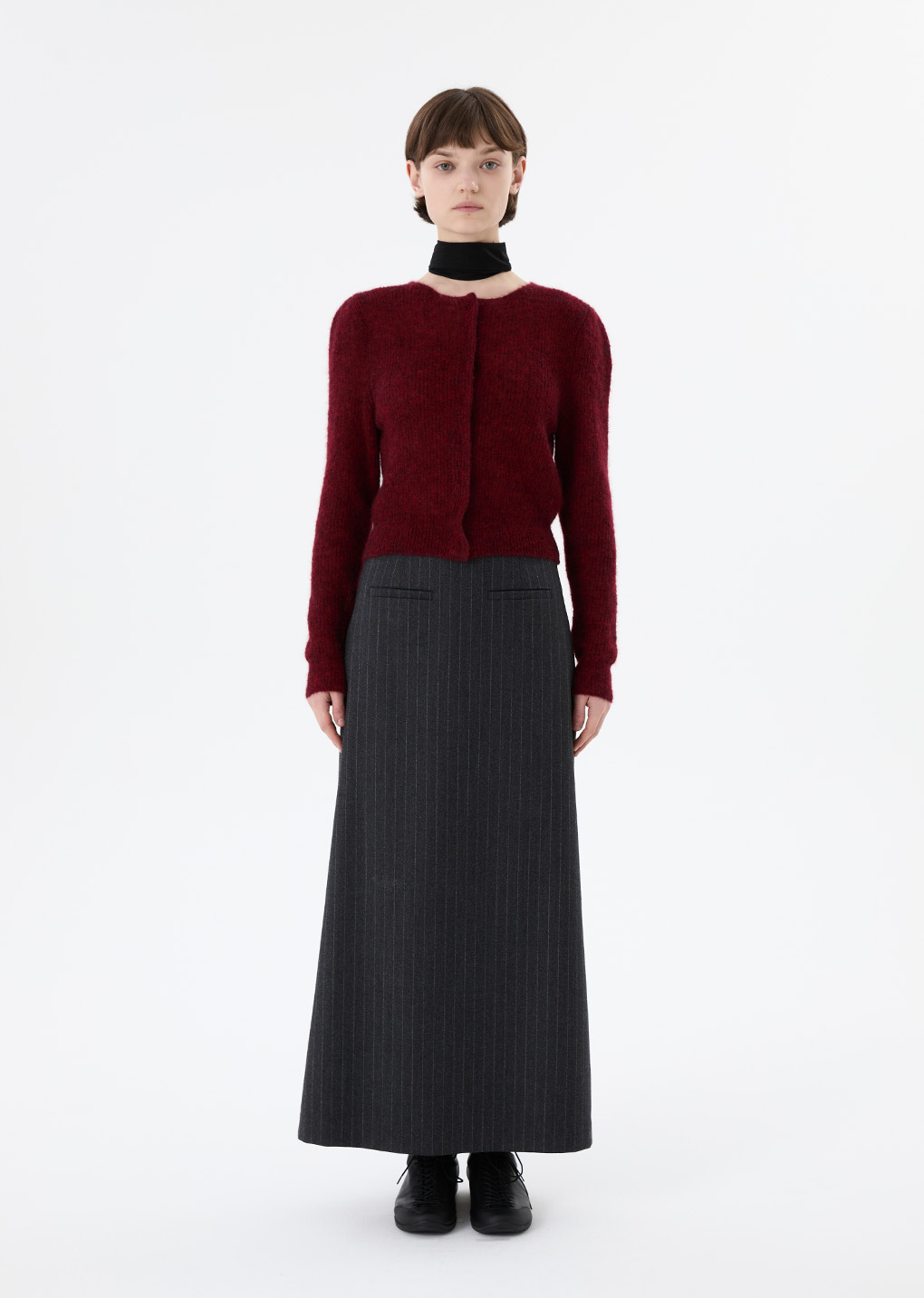 25早秋 WOOL MAXI LONG SKIRT
