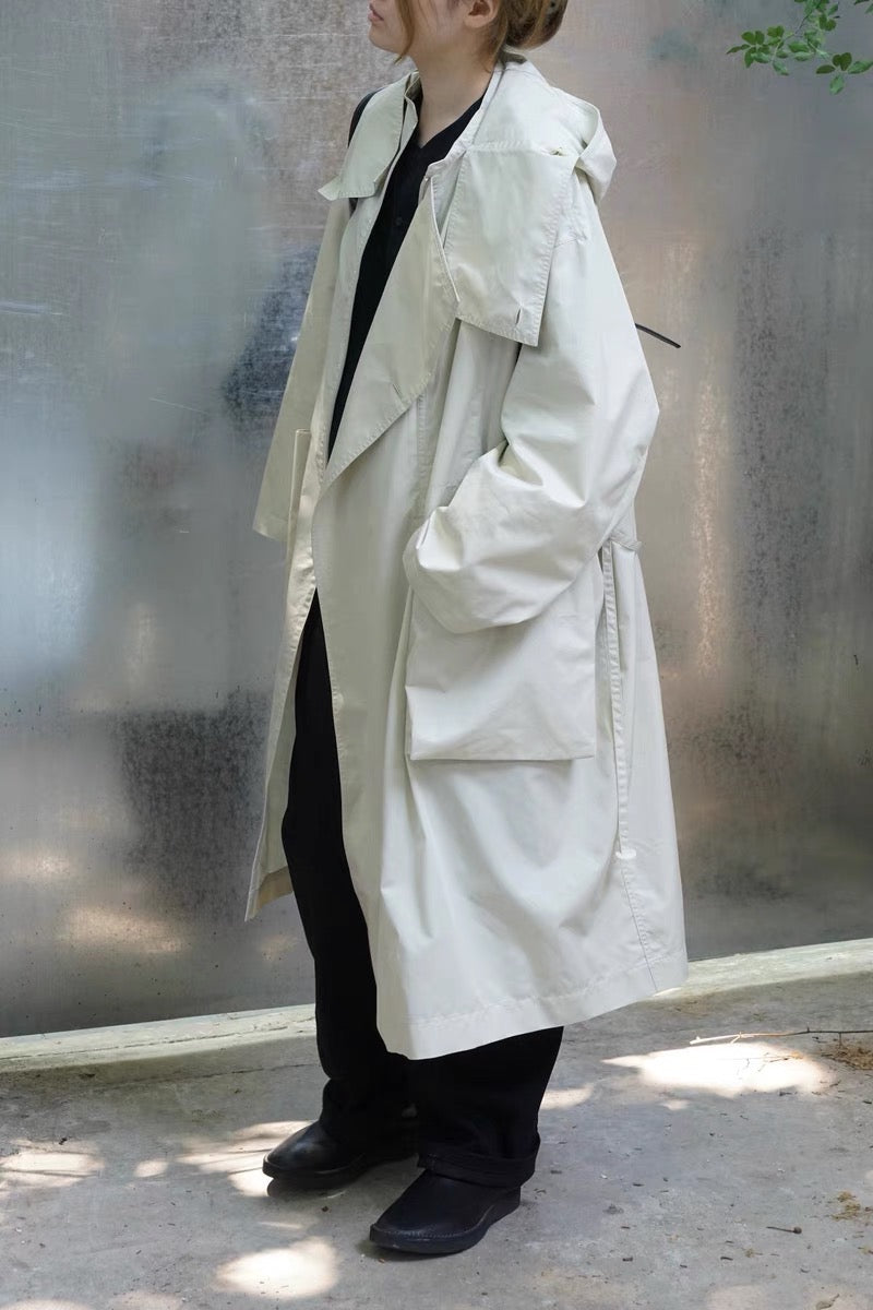 24SS LIGHT ASYMMETRICAL COAT 不对称风衣
