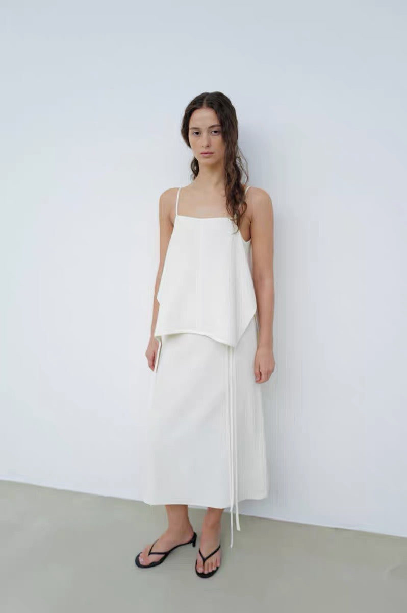 25春夏 CRINKLED STRING TANK TOP