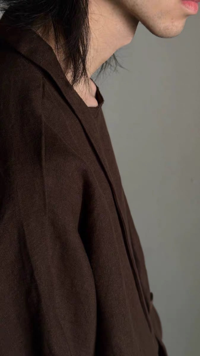 BLOUSE 毛边短袖外套