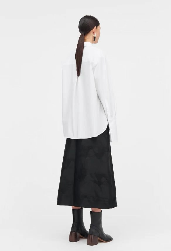 24SS SUSSE POPLIN SHIRT 小圆领衬衫