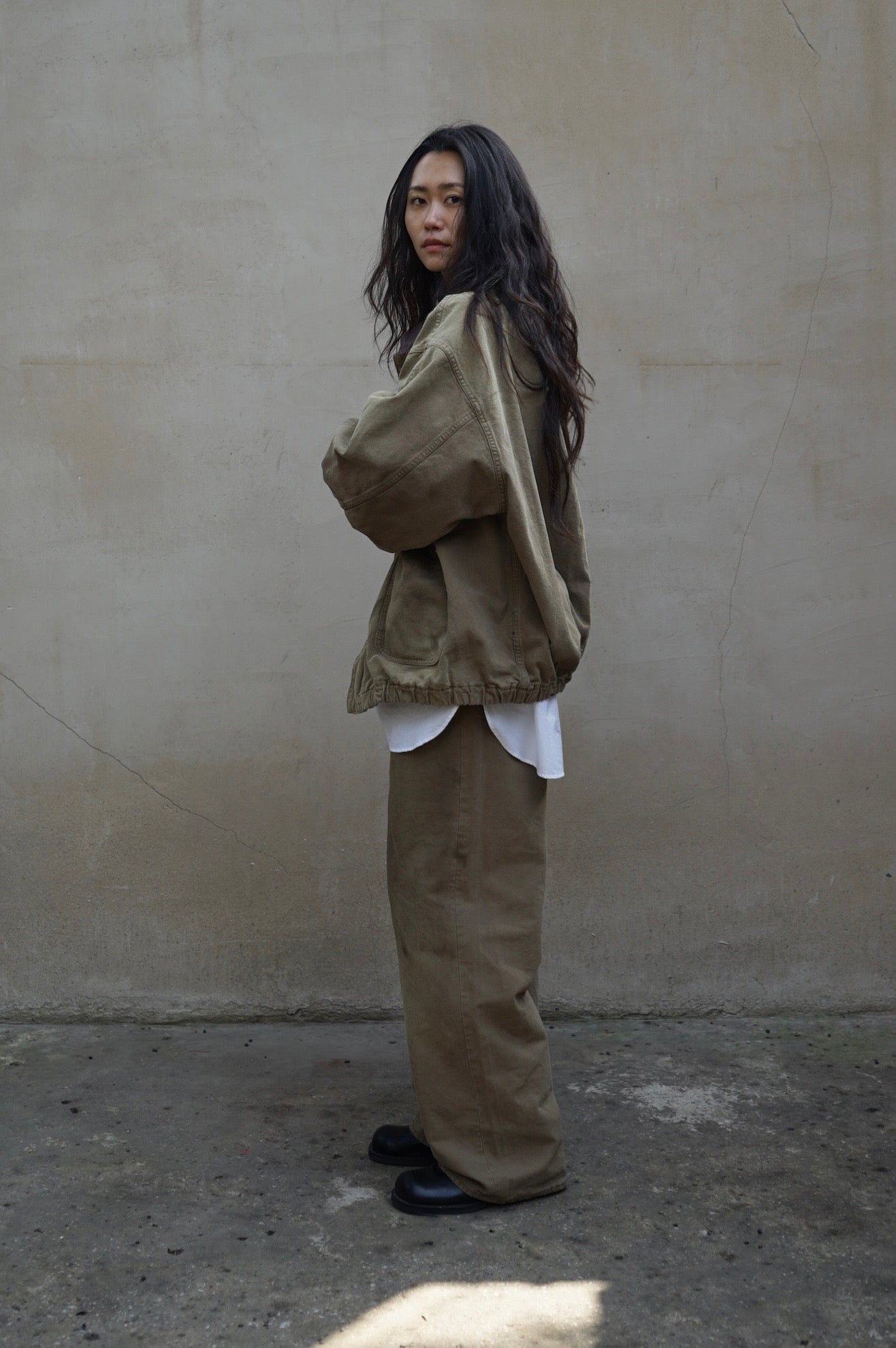 26早春 SULFUR DYED OXFORD VINTAGE JACKET