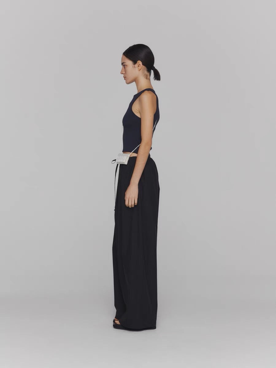 24春夏 COTTON BANDING WIDE PANTS