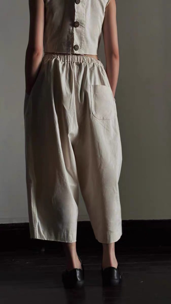 ELASTIC TROUSERS 九分裤 两色
