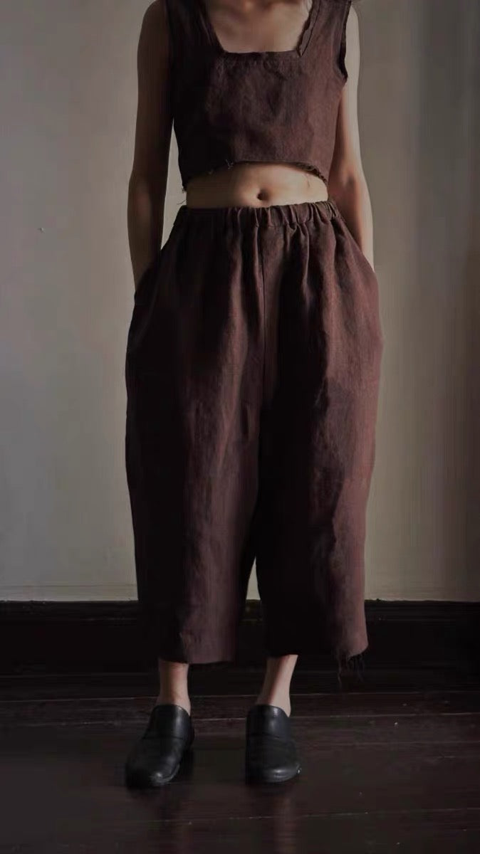 ELASTIC TROUSERS 九分裤 两色