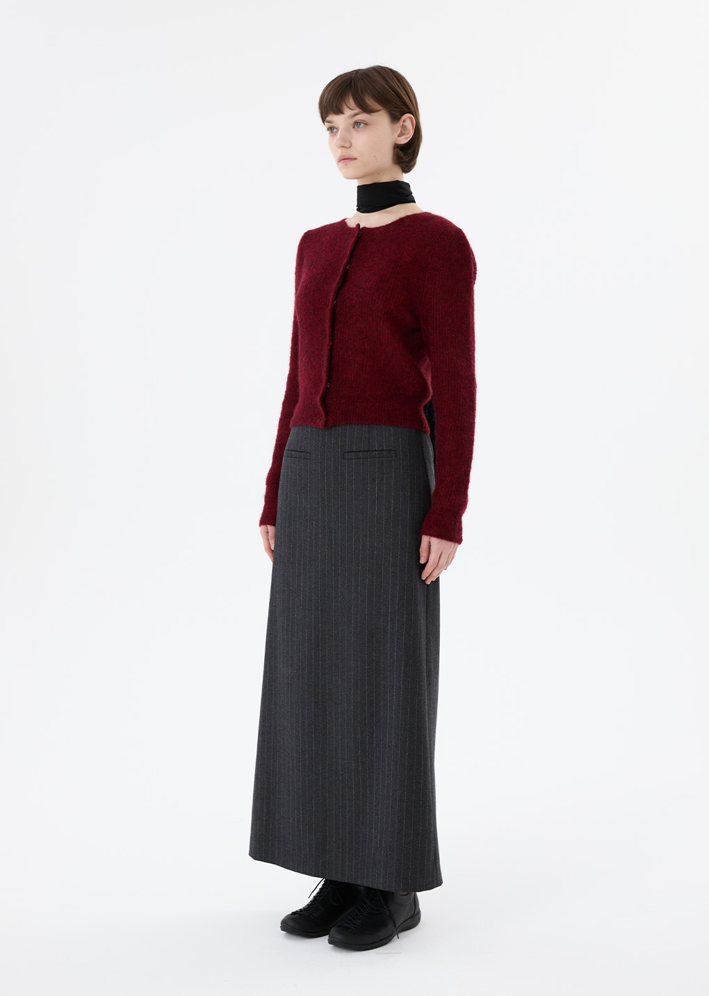 25早秋 WOOL MAXI LONG SKIRT