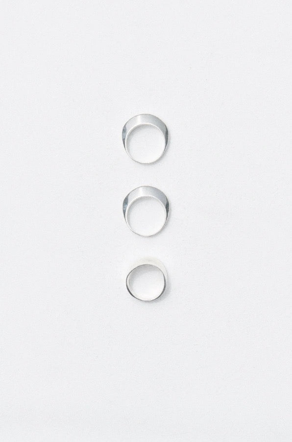 24SS Disc and Dimple Ring三件套戒指