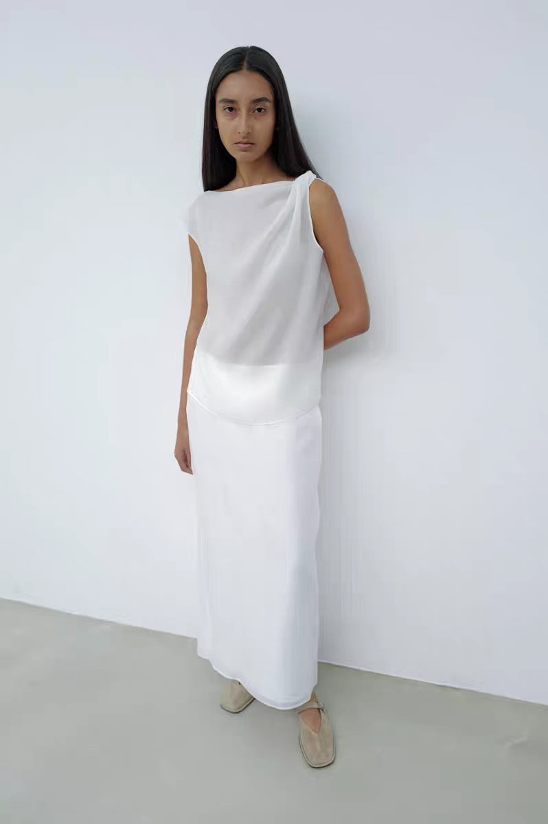 25春夏 ASYMMETRICAL DRAPED TOP