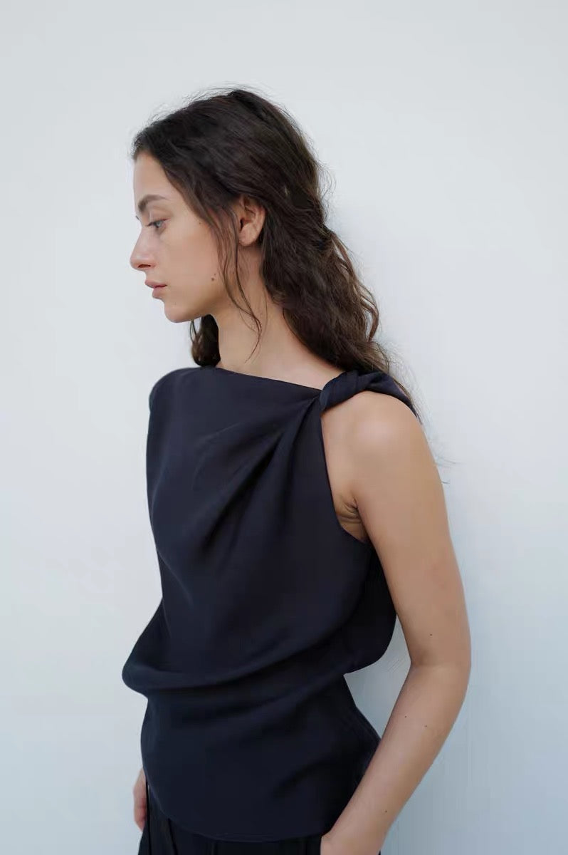 25春夏 ASYMMETRICAL DRAPED TOP