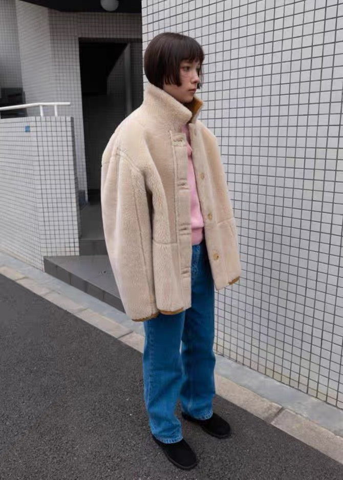 24早秋 SUEDE FUR REVERSIBLE JACKET