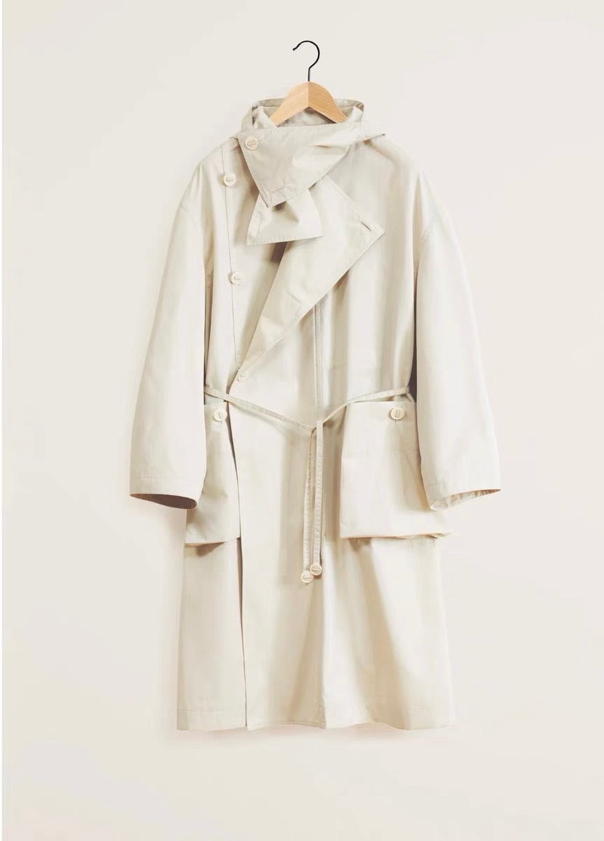 24SS LIGHT ASYMMETRICAL COAT 不对称风衣
