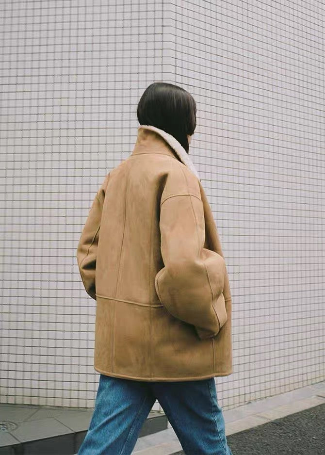 24早秋 SUEDE FUR REVERSIBLE JACKET