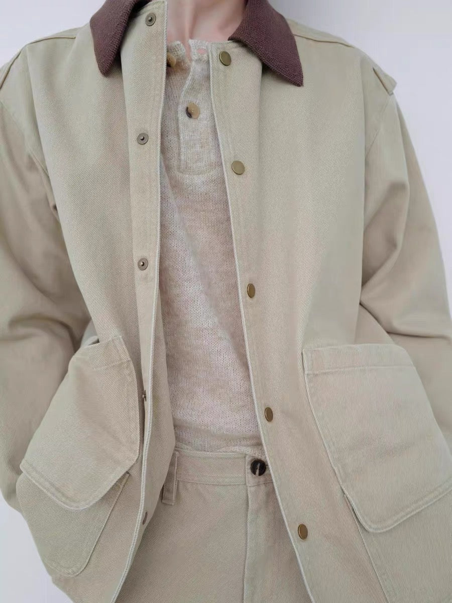 25早春 KNIT COLLAR FIELD JACKET