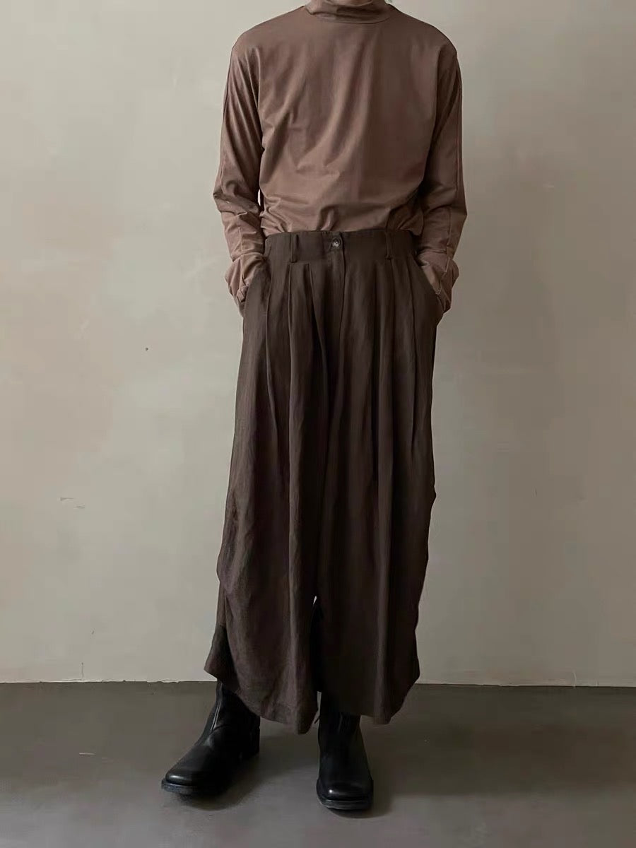 麻质长裤