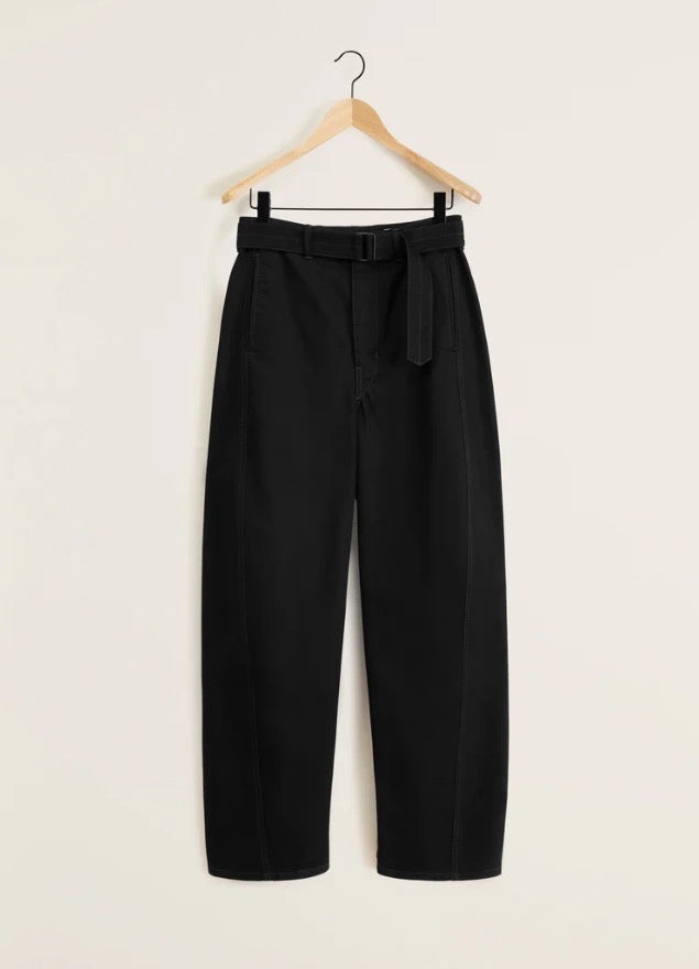 24SS TWISTED BELTED PANTS 牛仔裤