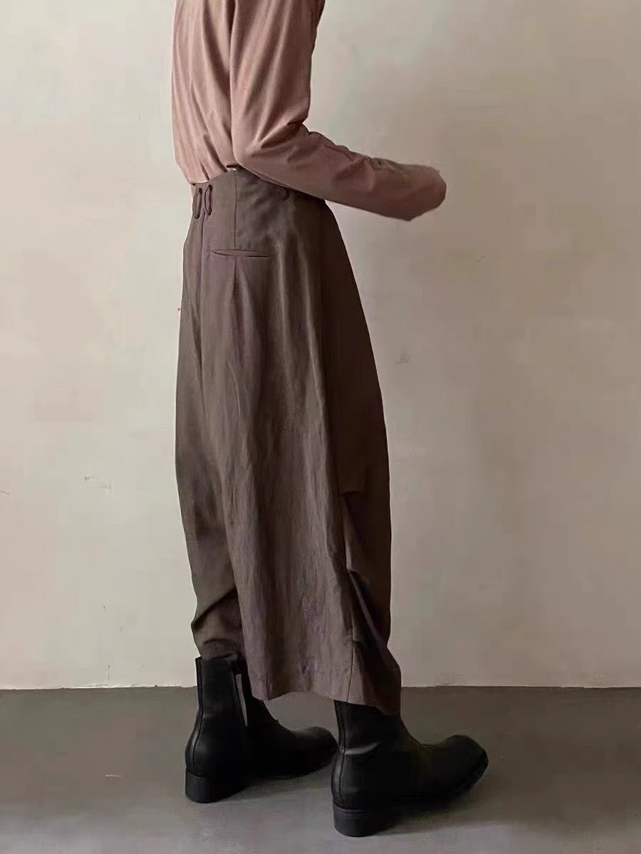 麻质长裤