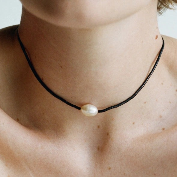 24SS Mermaid Choker 单颗珍珠