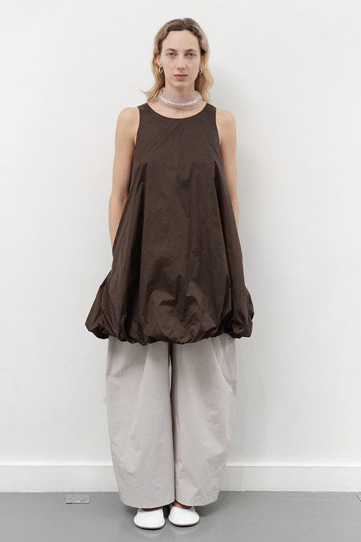 25早春NYLON VOLUME MINI DRESS蓬蓬连衣裙