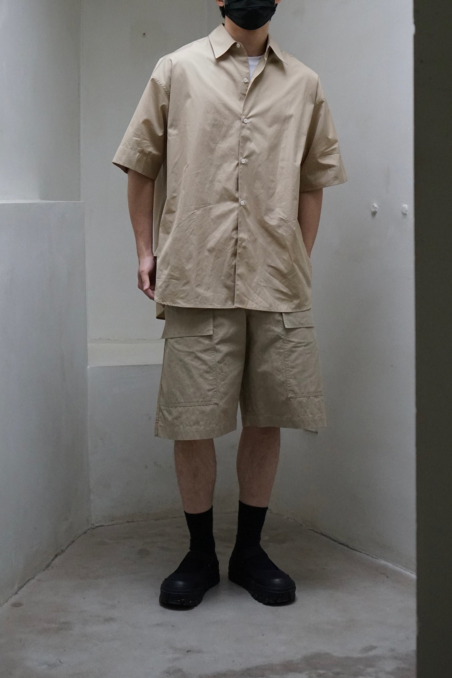 24春夏 SORONO SHIRT短款廓形衬衫