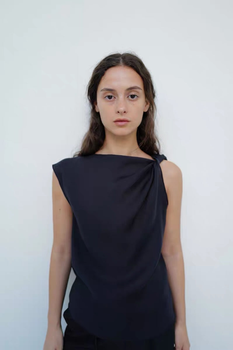 25春夏 ASYMMETRICAL DRAPED TOP