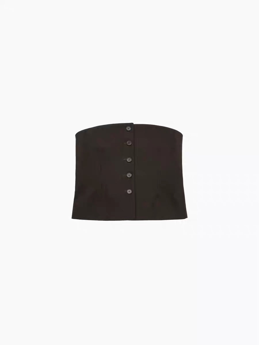 25早春 BUTTON UP BUSTIER 抹胸/腰封
