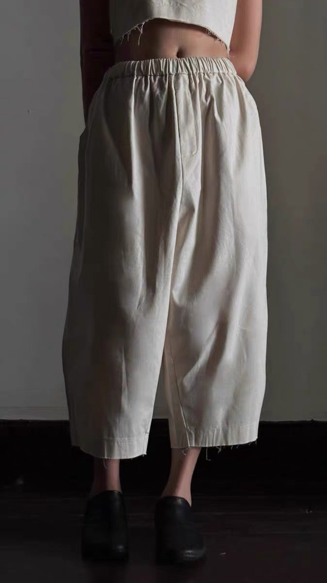 ELASTIC TROUSERS 九分裤 两色