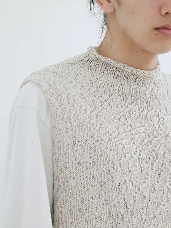 26春夏 cotton slub vest