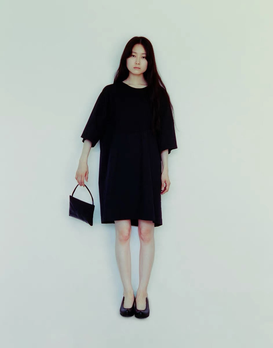 25春夏long open-back T-shirt dress