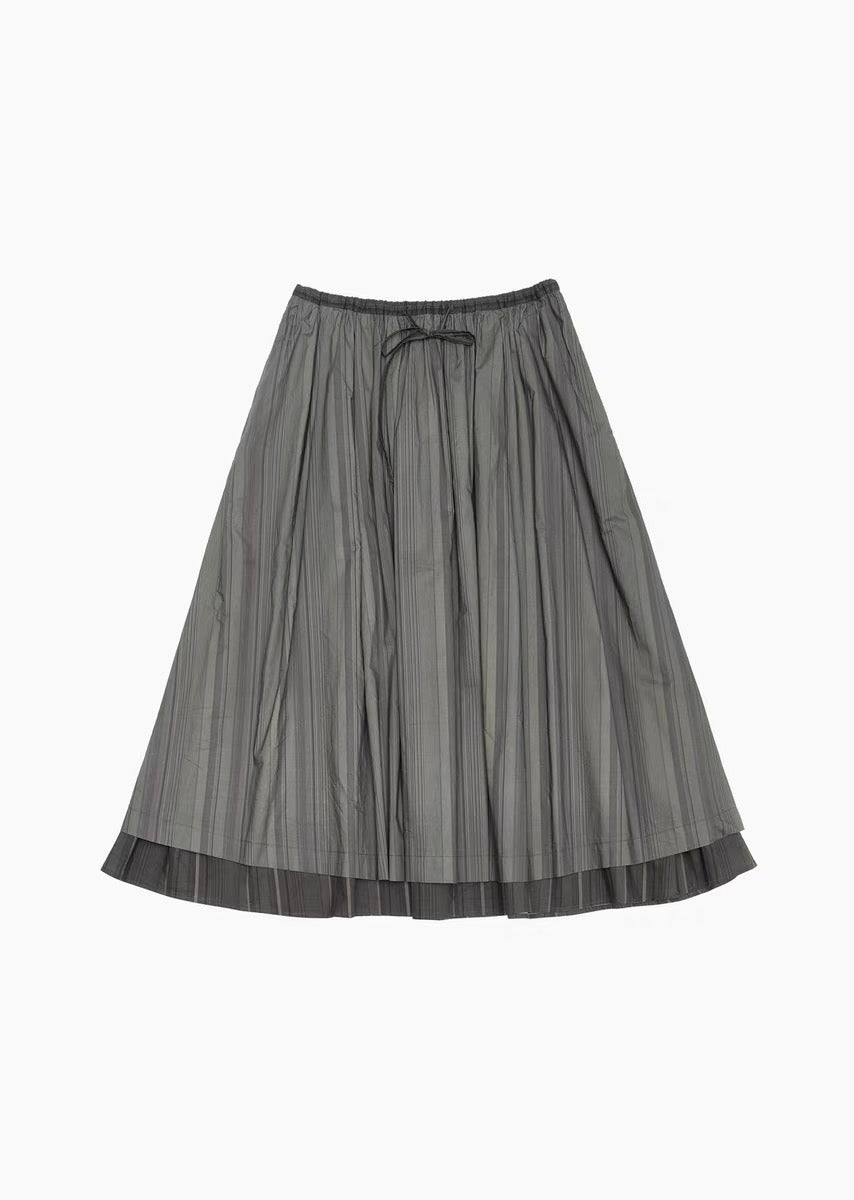 24早秋 STRIPE LAYERED SKIRT条纹半裙