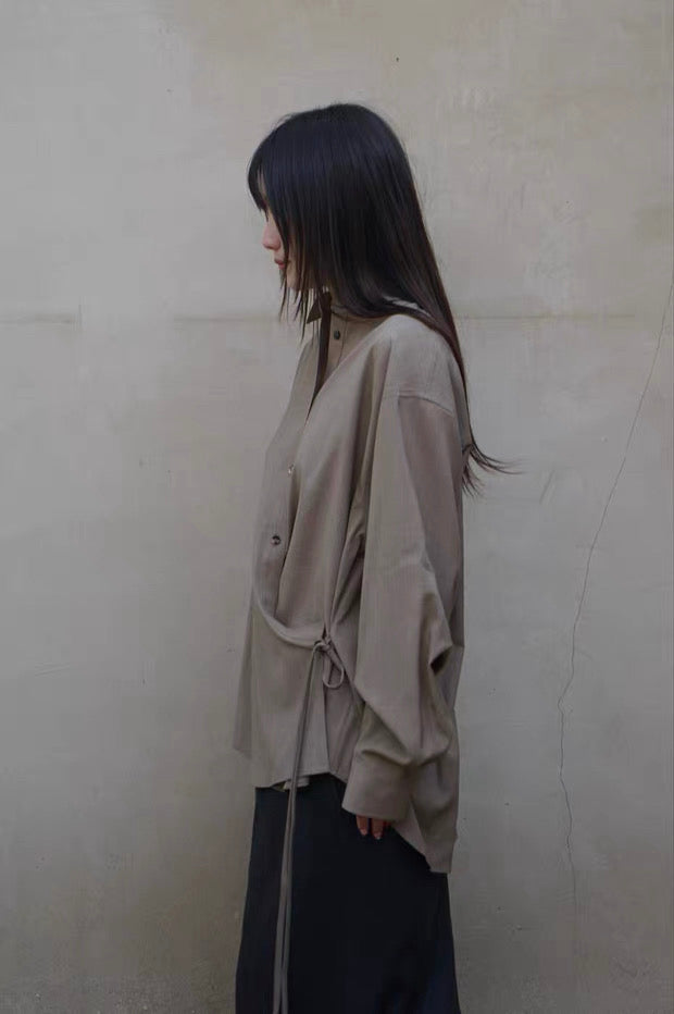 26早春  SIDE TWISTED SHIRT