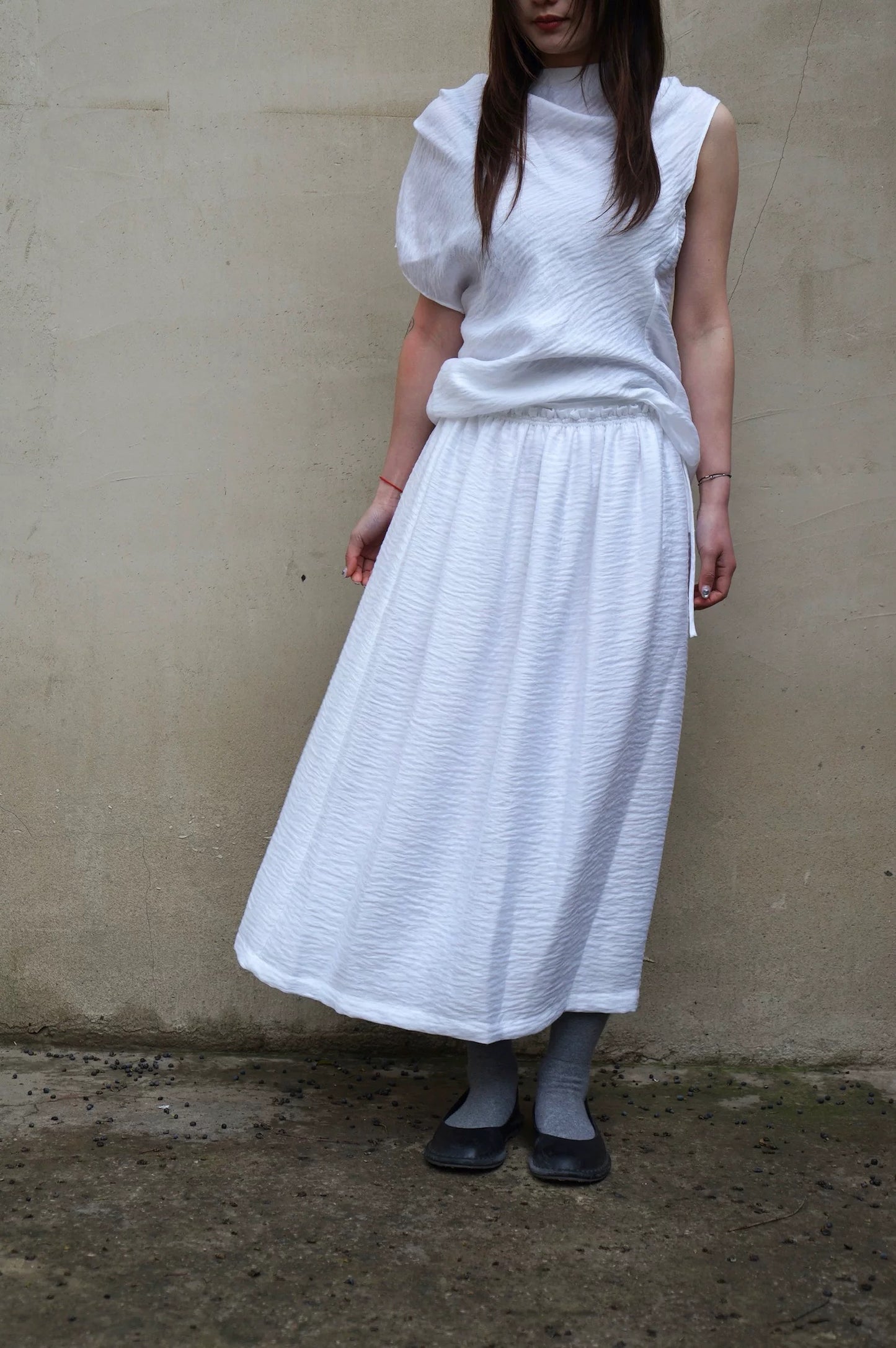 26春夏 TEXTURED BAY SKIRT