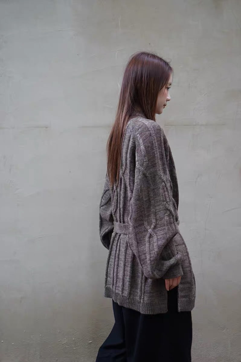 25秋冬 CABLE ROBE CARDIGAN
