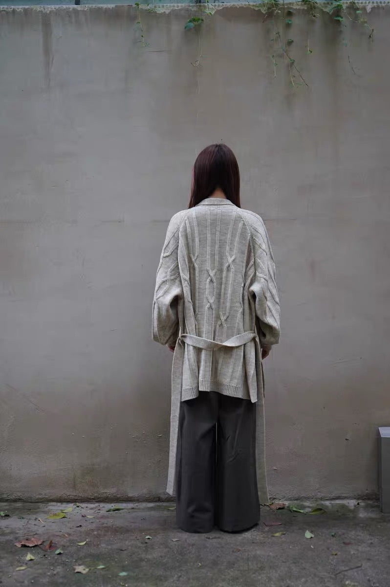 25秋冬 CABLE ROBE CARDIGAN