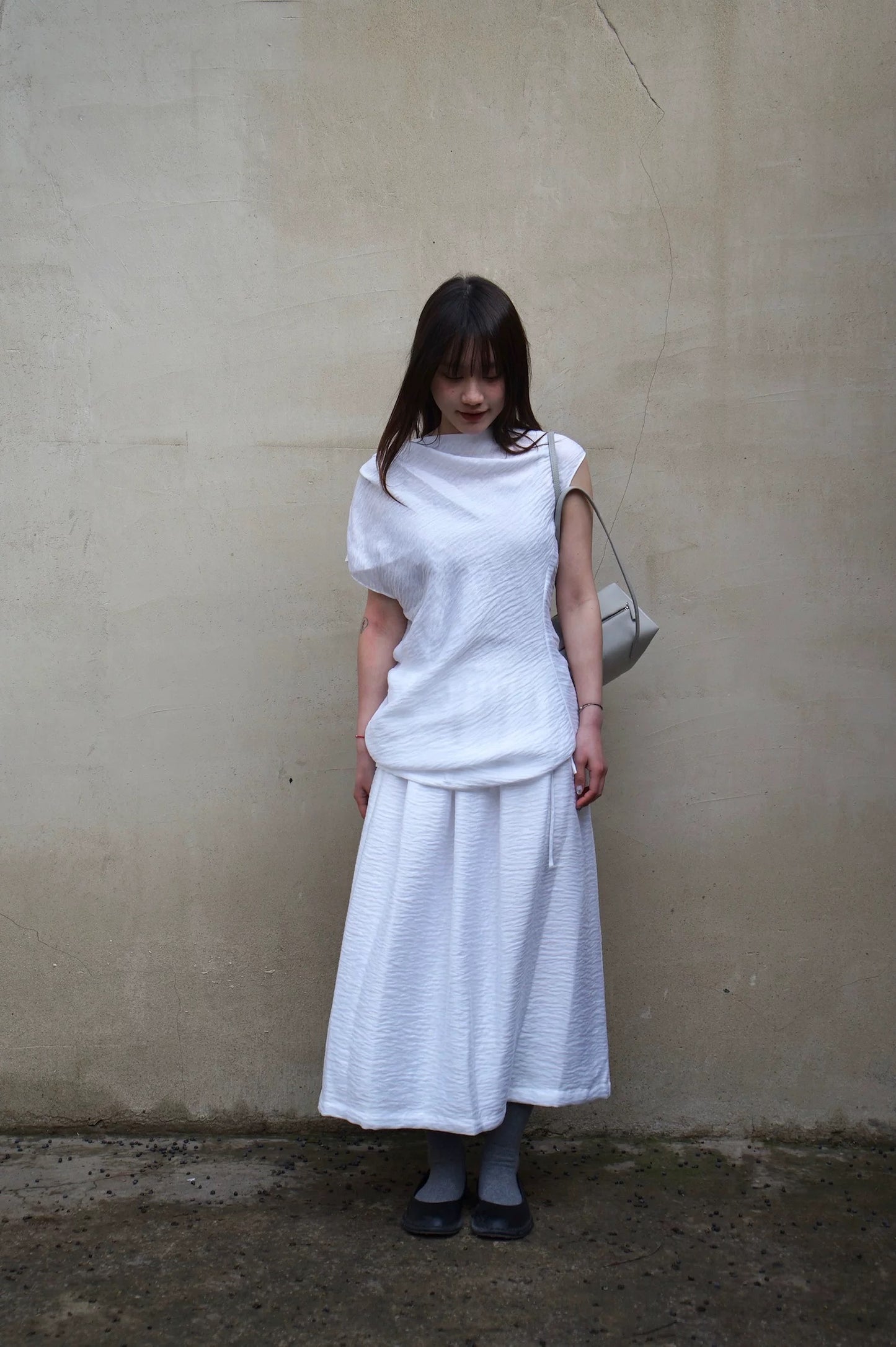 26春夏 TEXTURED BAY SKIRT