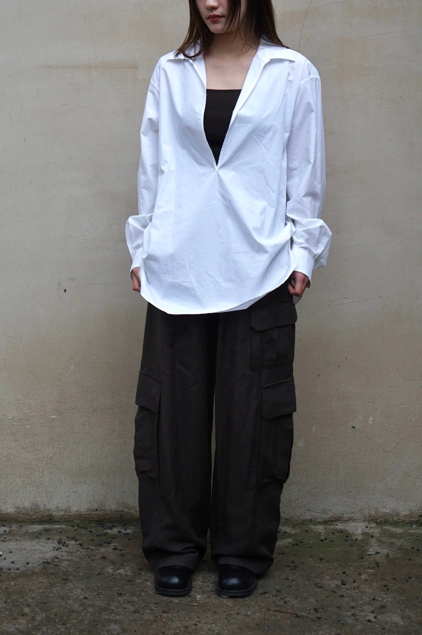 26早春 SUVIN OVERSIZED SKIPPER SHIRT