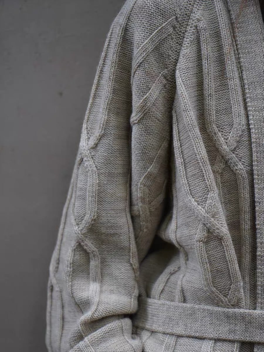 25秋冬 CABLE ROBE CARDIGAN