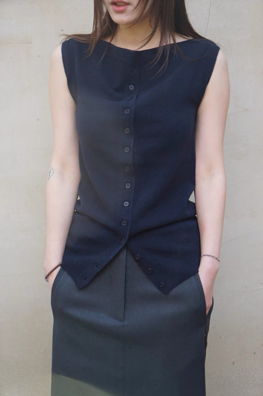 26早春 BOATNECK KNIT VEST