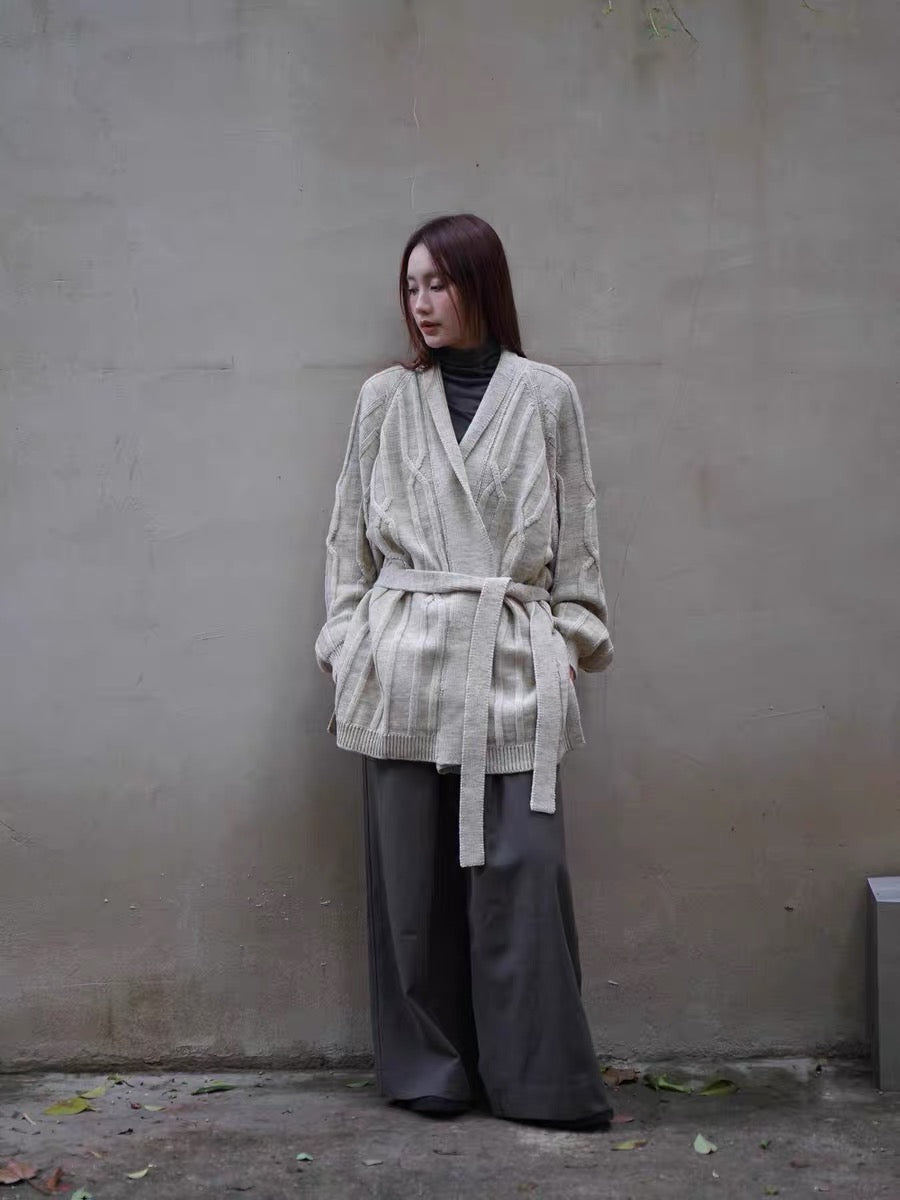 25秋冬 CABLE ROBE CARDIGAN