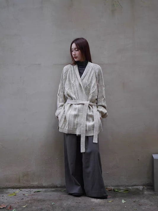 25秋冬 CABLE ROBE CARDIGAN