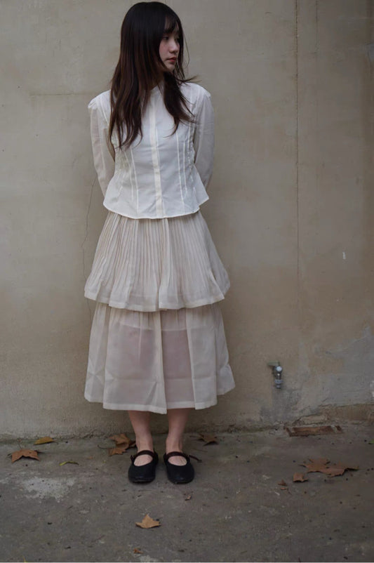 26早春 PLEATED MINI SKIRT