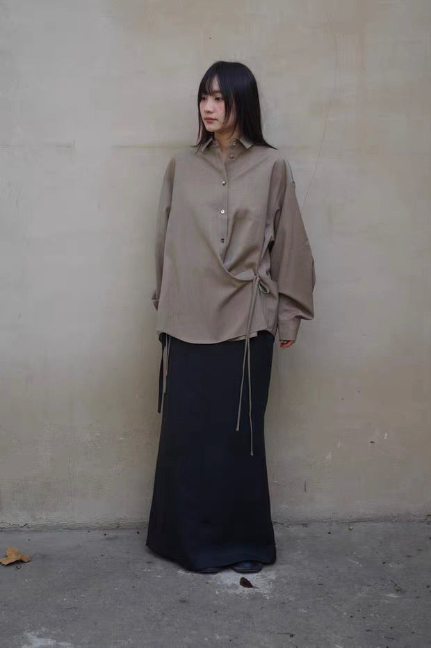 26早春  SIDE TWISTED SHIRT