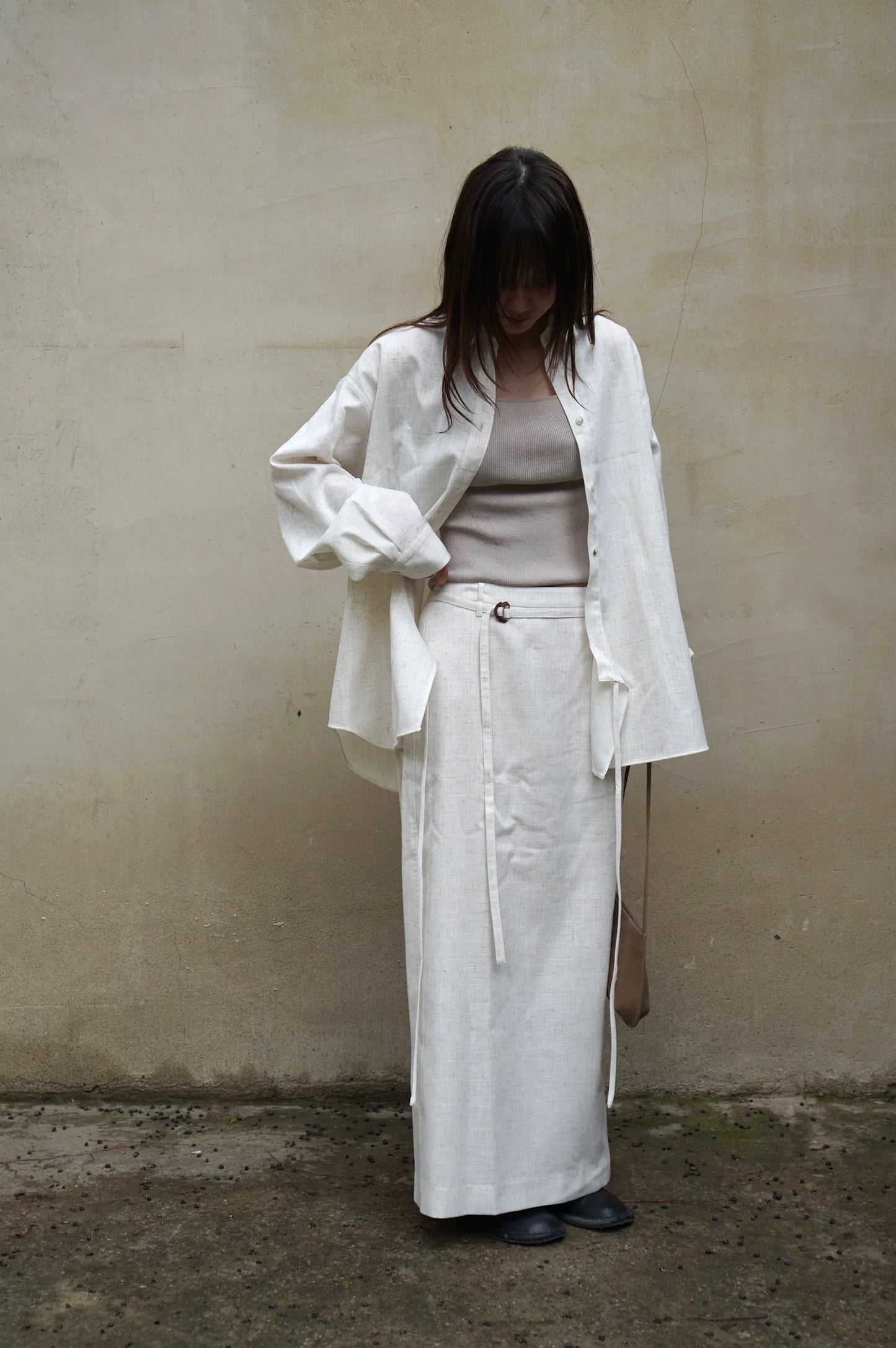 26春夏 LIV BELTED LONG SKIRT