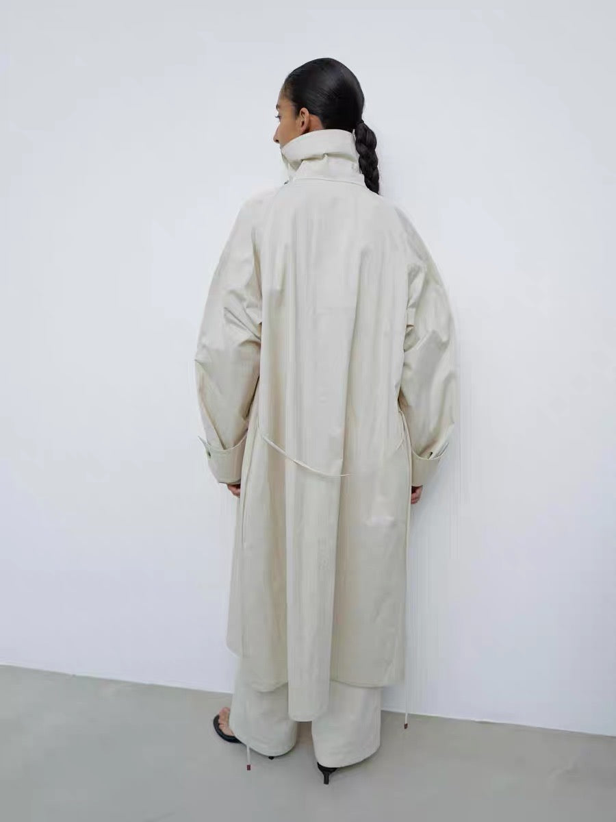 25早春 COWL NECK LONG COAT 长风衣