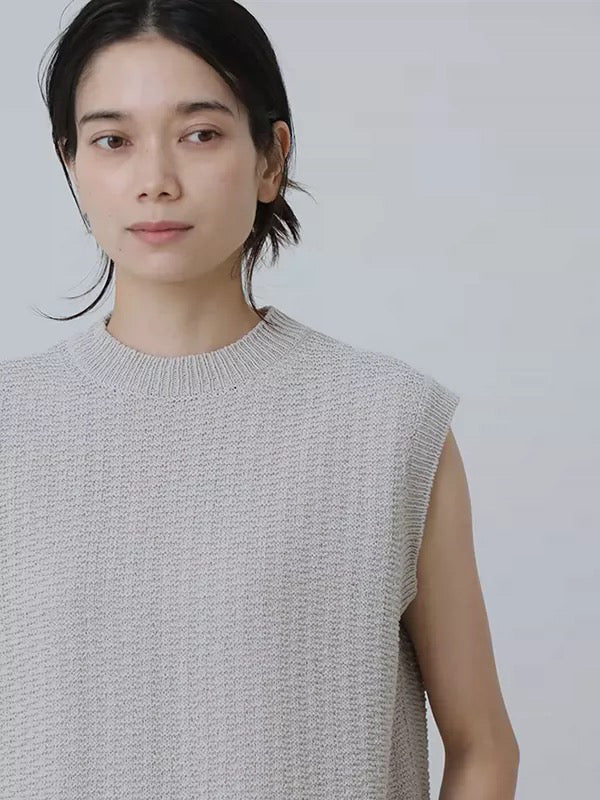 26春夏 cotton linen vest