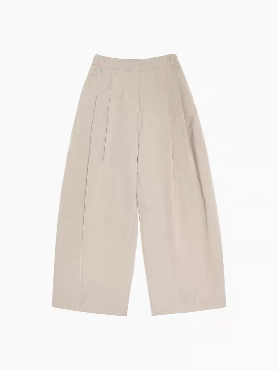 シャツ HUECLOSET Two Tuck Balloon Slacks SE151 セール】Two tuck wide balloon slacks / 2タックワイドバルーン