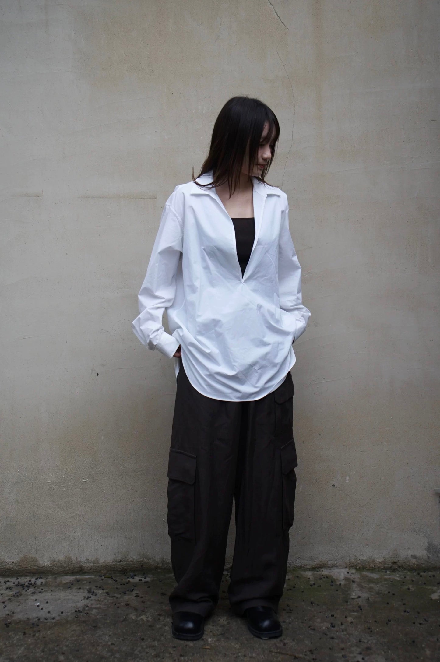 26早春 SUVIN OVERSIZED SKIPPER SHIRT
