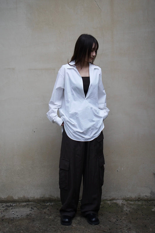 26早春 SUVIN OVERSIZED SKIPPER SHIRT