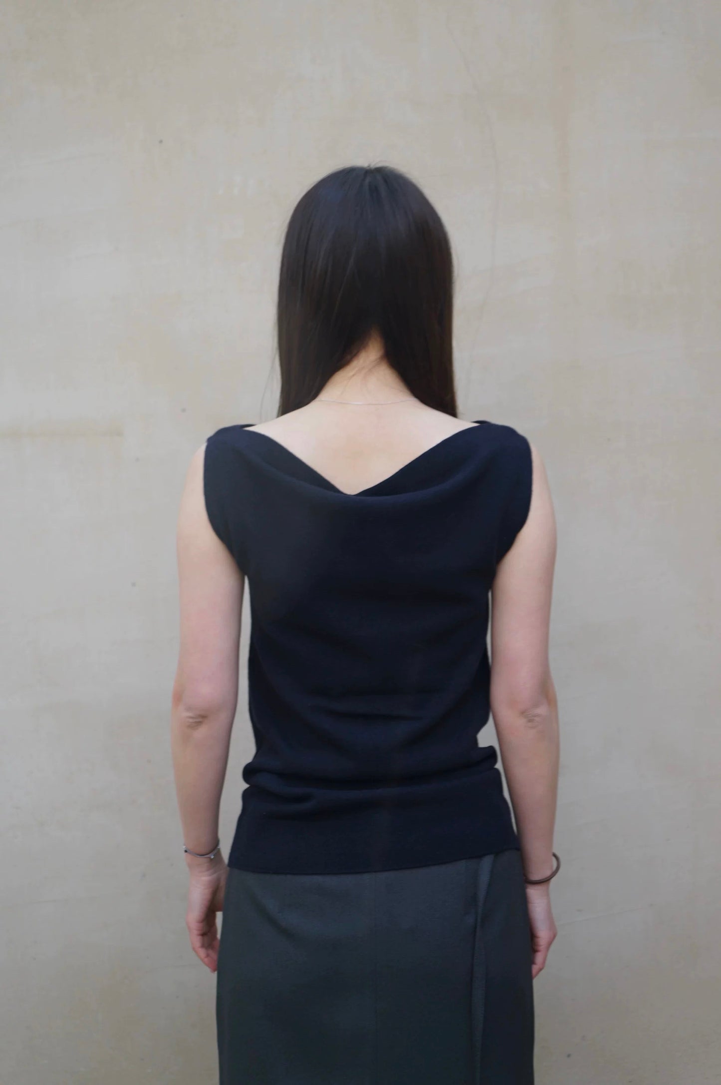 26早春 BOATNECK KNIT VEST